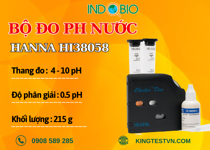 Bộ đo pH trong nước Hanna HI38058